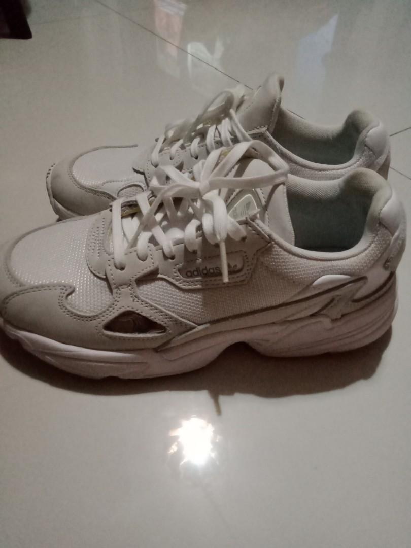 Adidas falcon white Women s Fashion Footwear Sneakers on Carousell