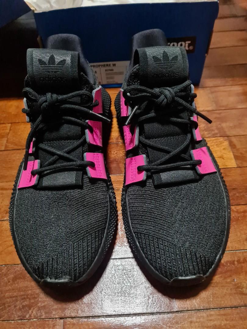 Adidas originals prophere trainers store in black and pink