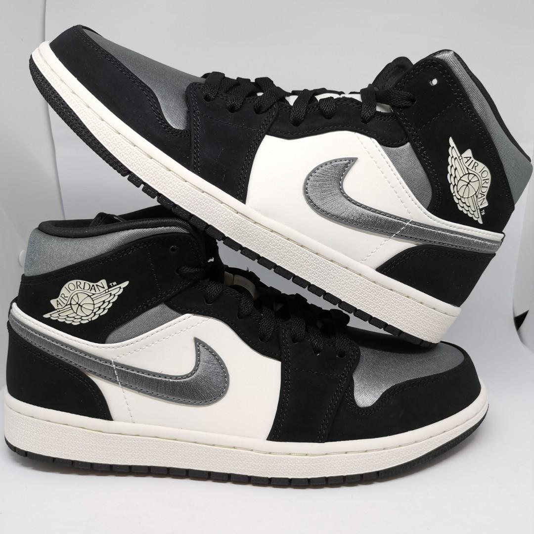 air jordan 1 mid se satin smoke grey