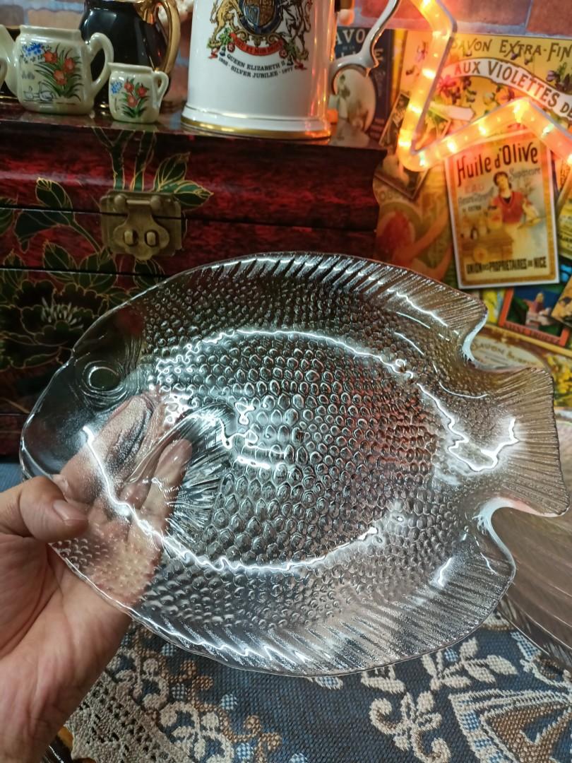 Arcoroc France Fish Glass Plate Vintage 1960s Kitchen Appliances On Carousell