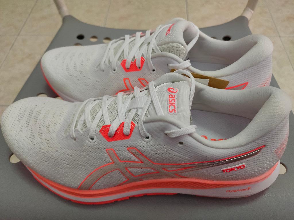 Asics Evoride Tokyo White/Sunrise Red Women Running Shoe UK7, Women's