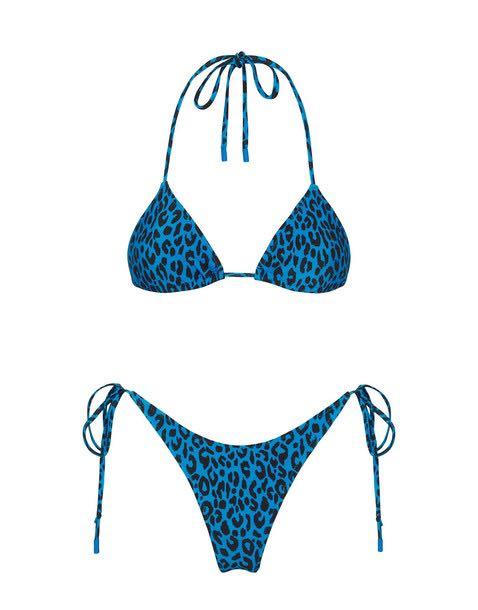 authentic triangl bikini top blue leopard (Category: Bikinis & Swimsuits) located in Singapore. Submitted by yogiwannaberry (Listing ID 1116369821, Image 1). Description: - retails for 99 usd - size XXS : fits uk4-6 - best fit an A cup and small B, and uk4-6 waist - the bikini bottom is adjustable - wore the top once BOTTOMS SOLD .