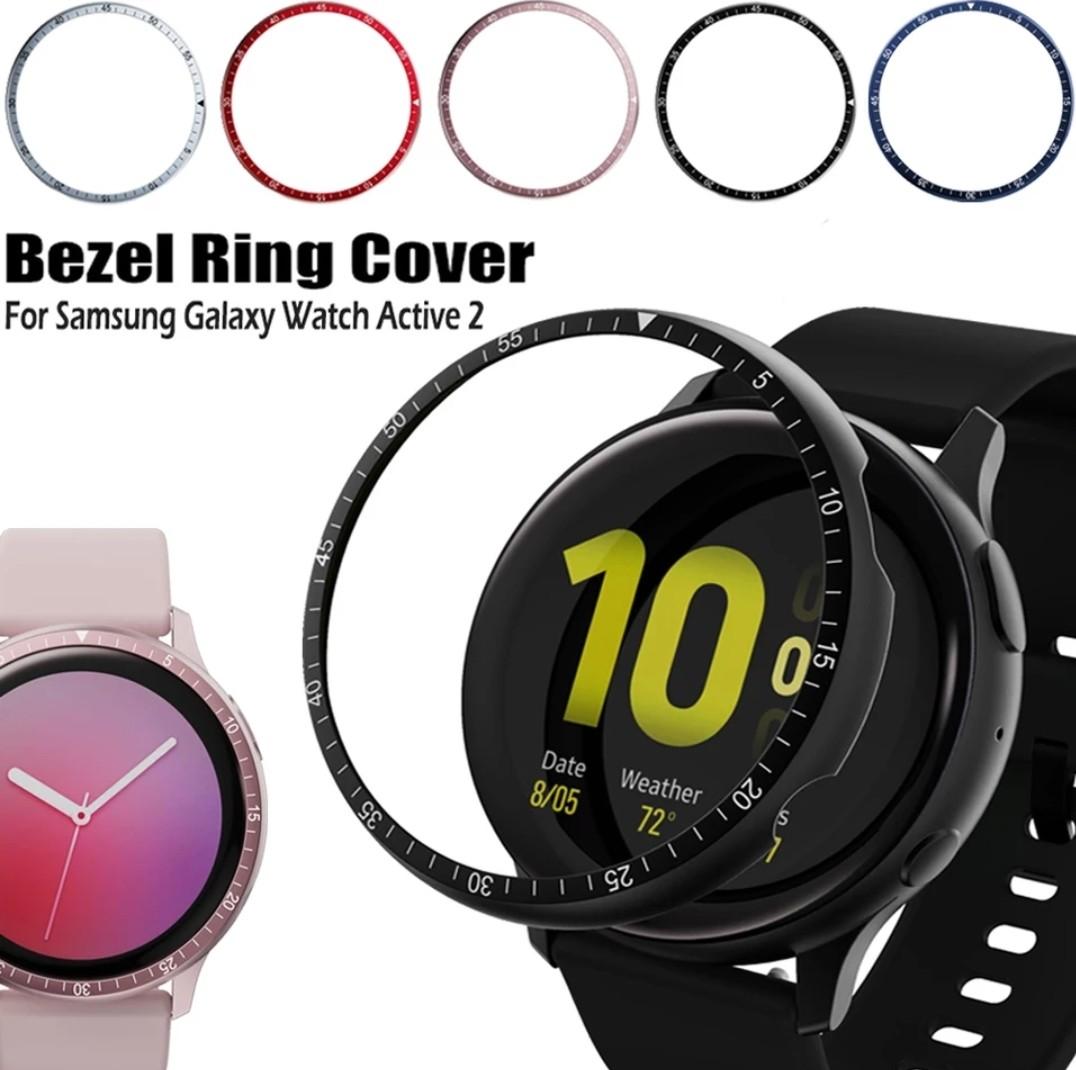 Bezel Ring Cases Cover For Samsung Galaxy Watch Active 2 44mm 40mm Smartwatch Dial Anti Scratch Protection Metal Case