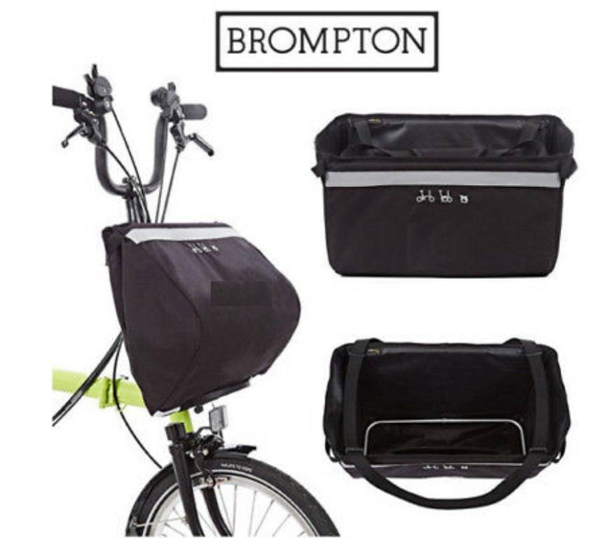 Bicycle Front Basket Bag for Brompton Birdy Pikes 3sixty and all bikes with front carrier block rain block cover Sports Equipment Bicycles Parts Parts Accessories on Carousell
