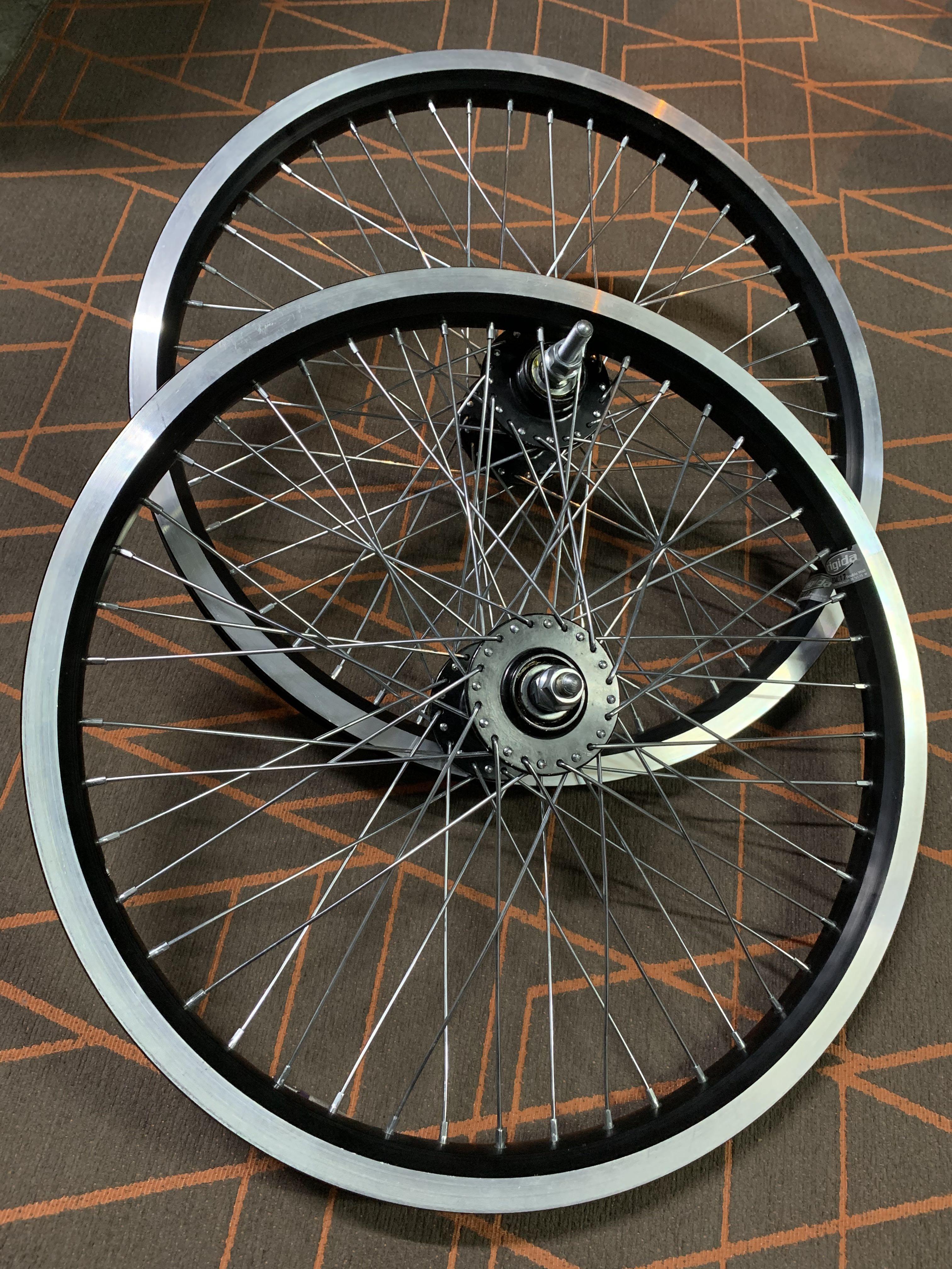 bmx rimset alloy 48h RIGIDA ZAC17 doublewall Sports Equipment