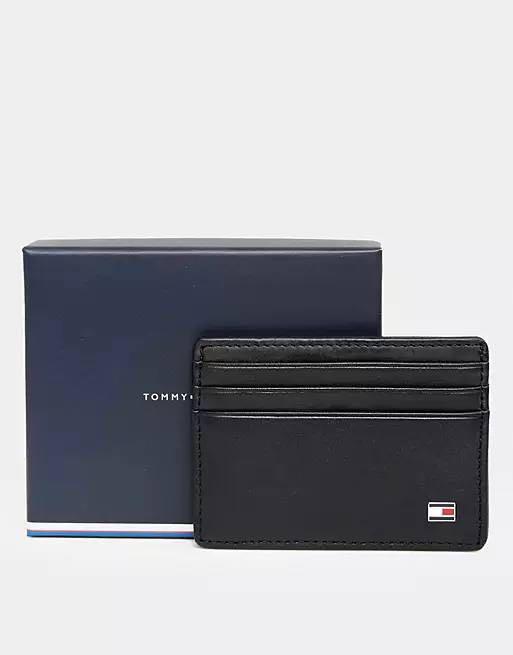 BN Tommy Hilfiger Eton leather Cardholder in black Men s Fashion