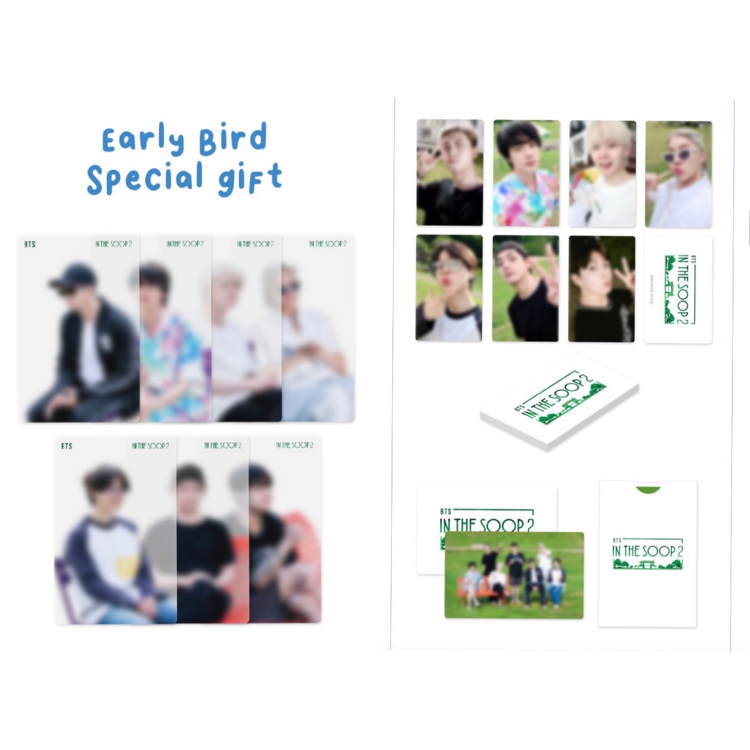 BTS IN THE SOOP VER. SEASON2 GIFT EARLY BIRD PHOTOCARD Official