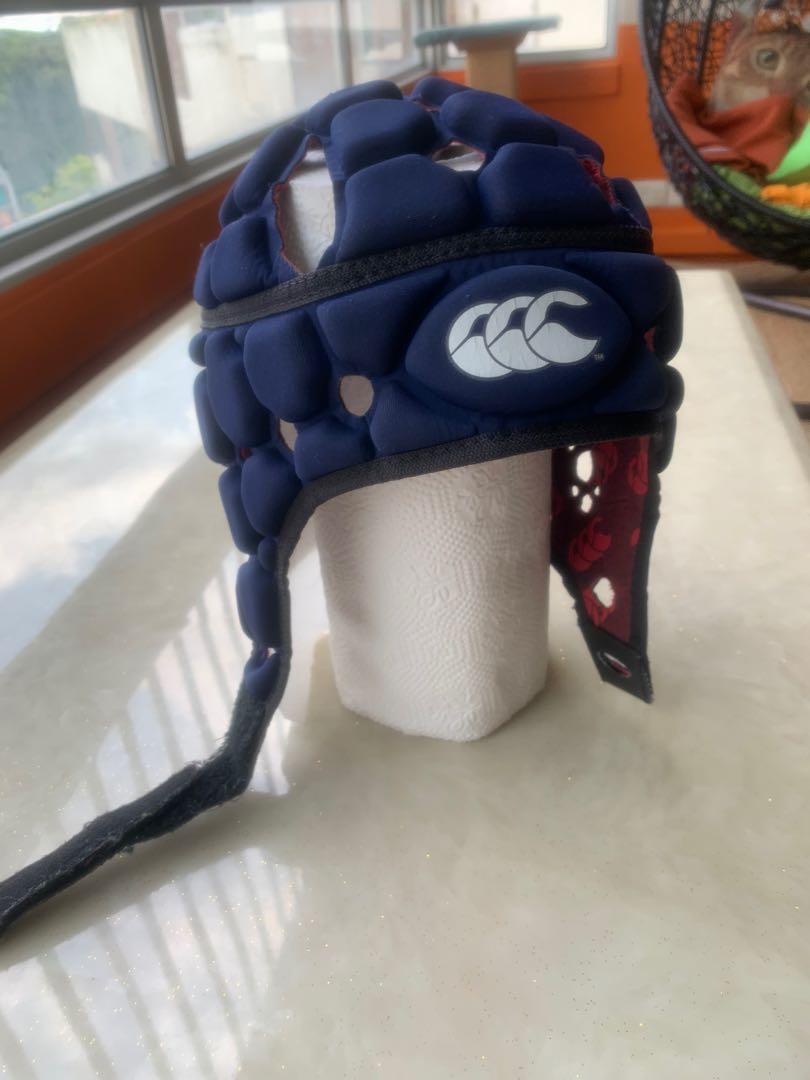 Canterbury rugby headgear protective skull cap helmet, Sports Equipment,  Sports  Games, Racket  Ball Sports on Carousell