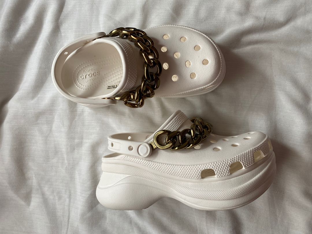 Crocs bae clog 2025 white with chain price