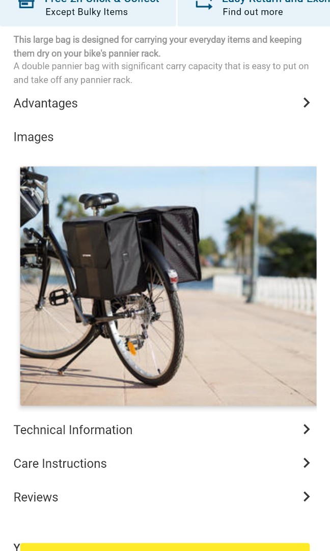 decathlon pannier