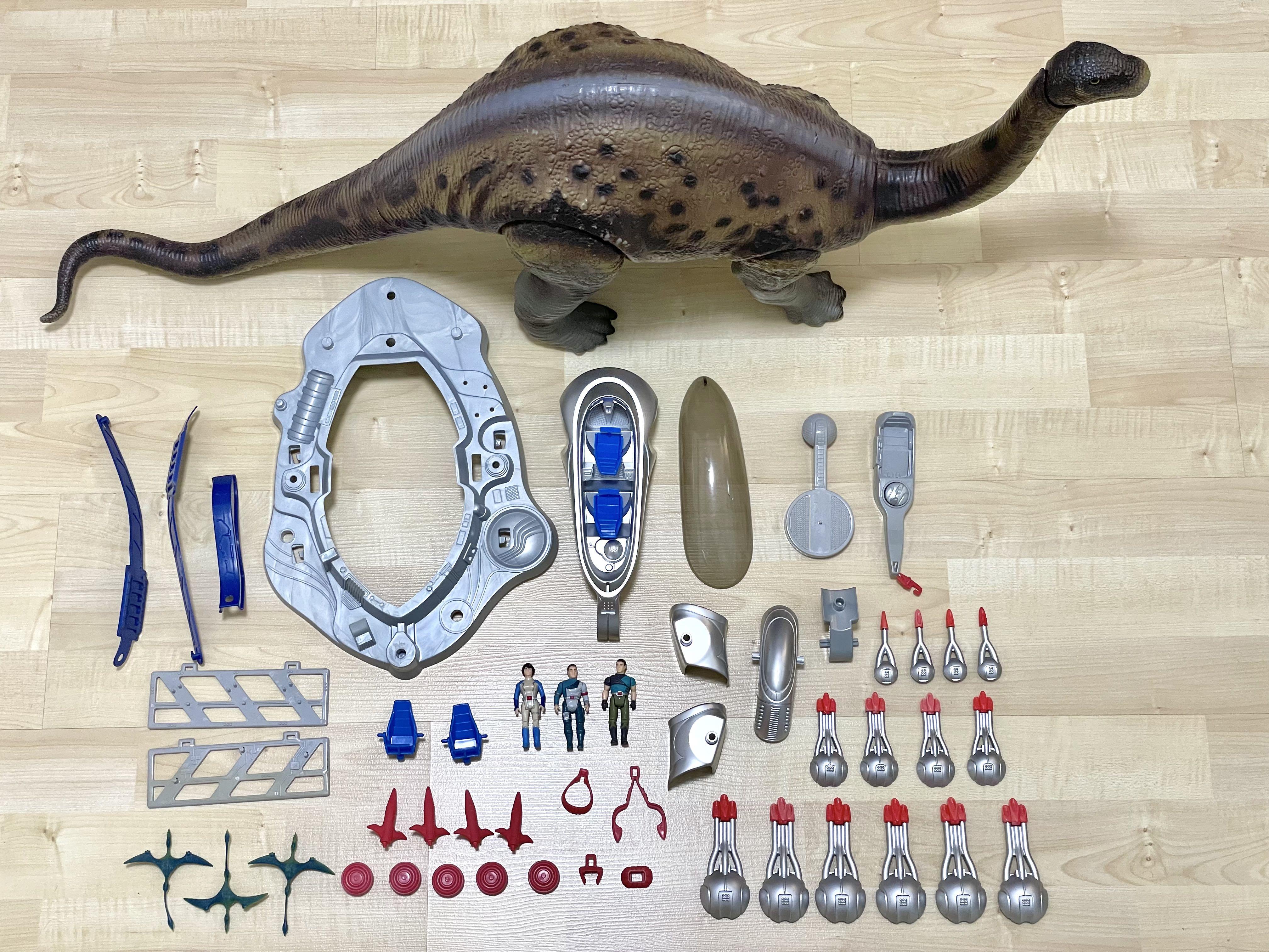 Dino Riders Set of 3 Brontosaurus, TRex, Diplodocus, Hobbies & Toys