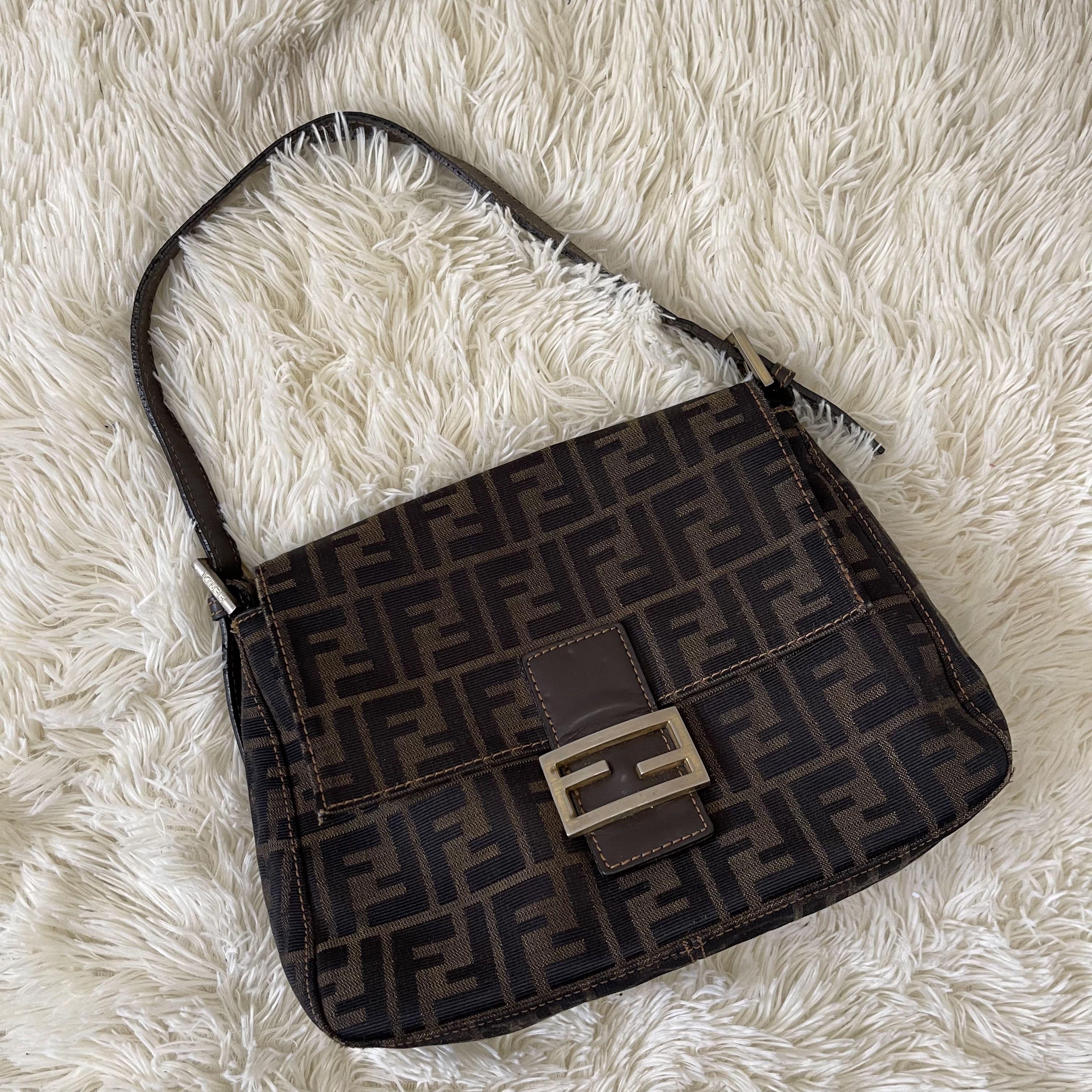 Fendi Zucca Pochette, Luxury, Bags & Wallets on Carousell