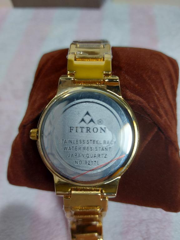 Fitron stainless steel back water resistant japan quartz price on sale