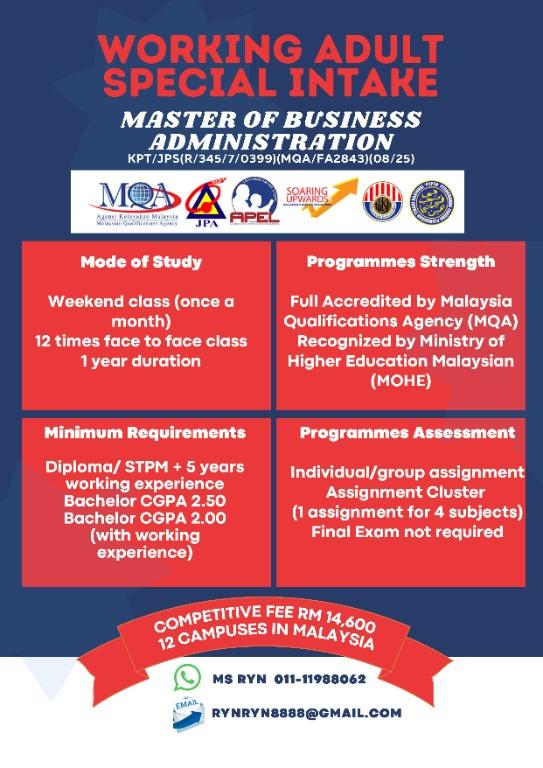 Flexible Online Learning For Adult Mba Degree Diploma Everything Else Others On Carousell