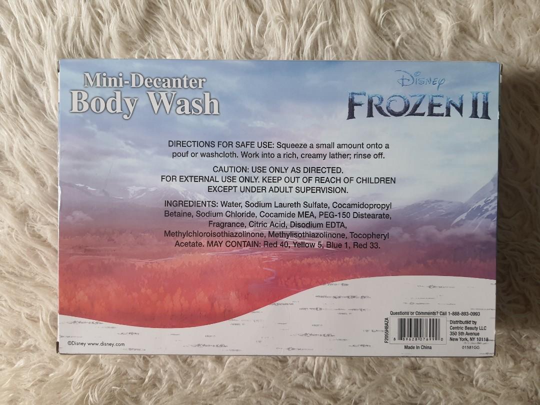 Frozen II Mini-Decanter Body Wash (Category: Baby Toiletries & Grooming) located in Quezon City. Submitted by affordable.stuff.for.sale (Listing ID 1116270429, Image 3). Description: Frozen II Mini-Decanter Body Wash ** Php 1000 per set ** Bought in 🇺🇸 ** Available stocks: 2 ** Includes : - 4 Body wash decanter (collectibles) - Scents : Grape, berry, apple and strawberry 🍓 ** not for children under 3 years #Frozen #Disney #decanters #mini #col
