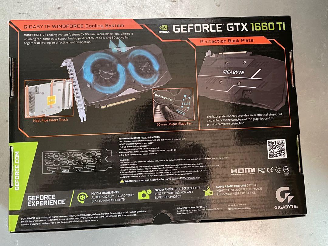 Gigabyte 1660 ti windforce oc sale