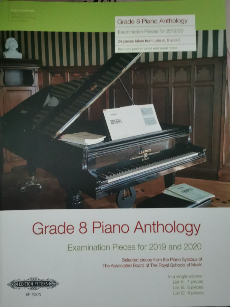 Grade 8 piano anthology 2019 and 2023 and teachers' choice piano