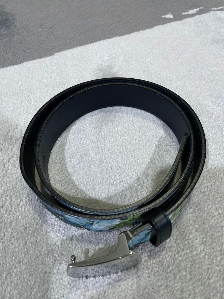Gucci floral belt mens clearance