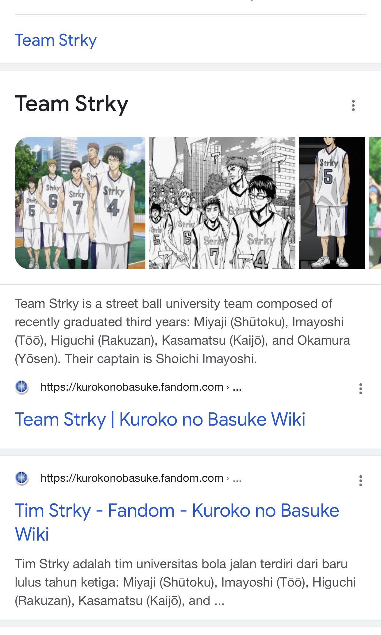 Kuroko no basket, Wiki