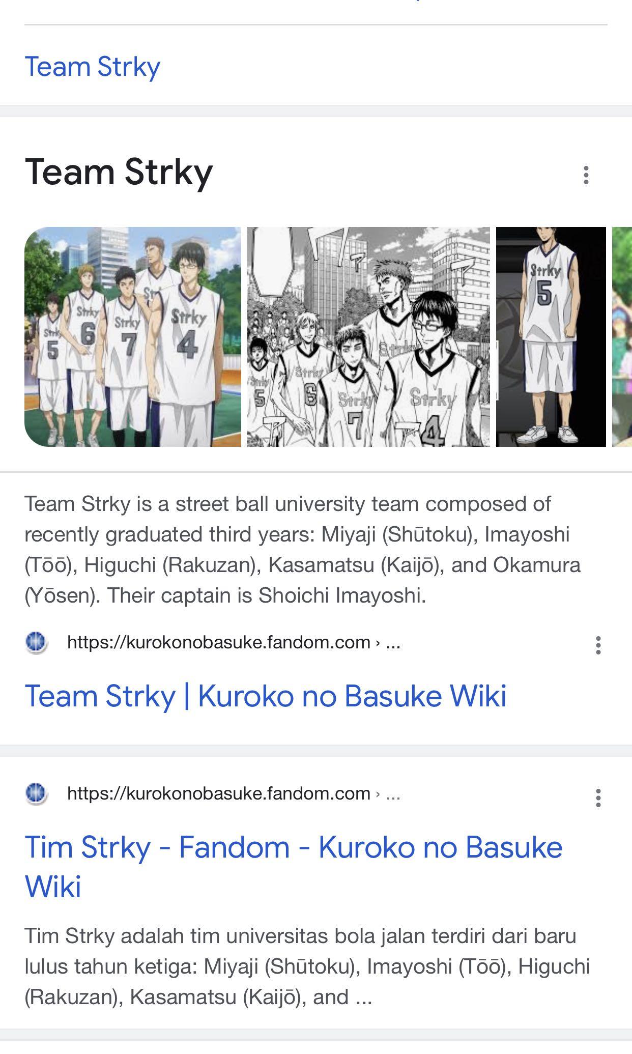 Kuroko no Basuke, Wiki