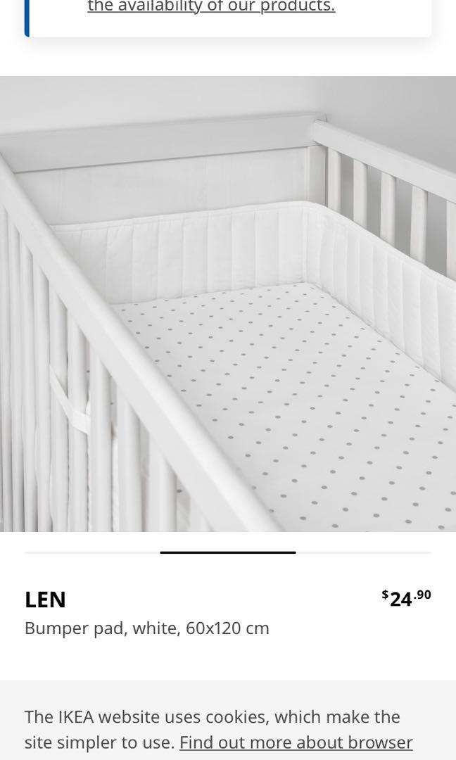 Ikea cot bumper best sale pad