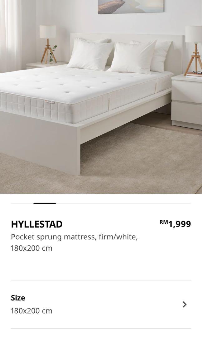 IKEA Hyllestad King size mattress Furniture Home Living