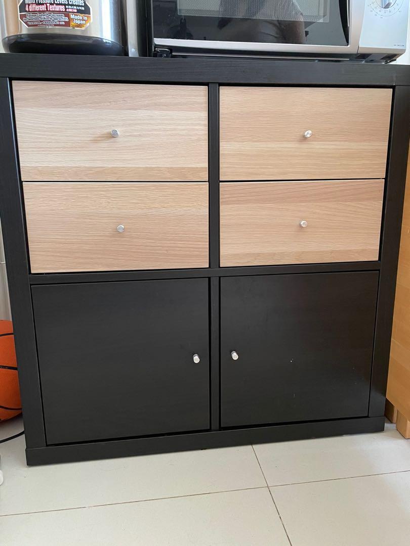IKEA KALLAX with drawers and door, Furniture & Home Living, Furniture ...