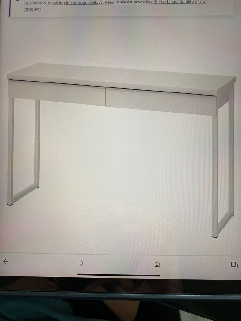 Ikea Table with drawers, Furniture & Home Living, Furniture, Tables ...