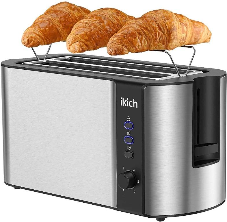 Salton Stainless Steel Digital Toaster Long Slot Slice, 40 OFF