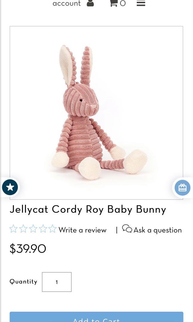 Jellycat top cordy bunny