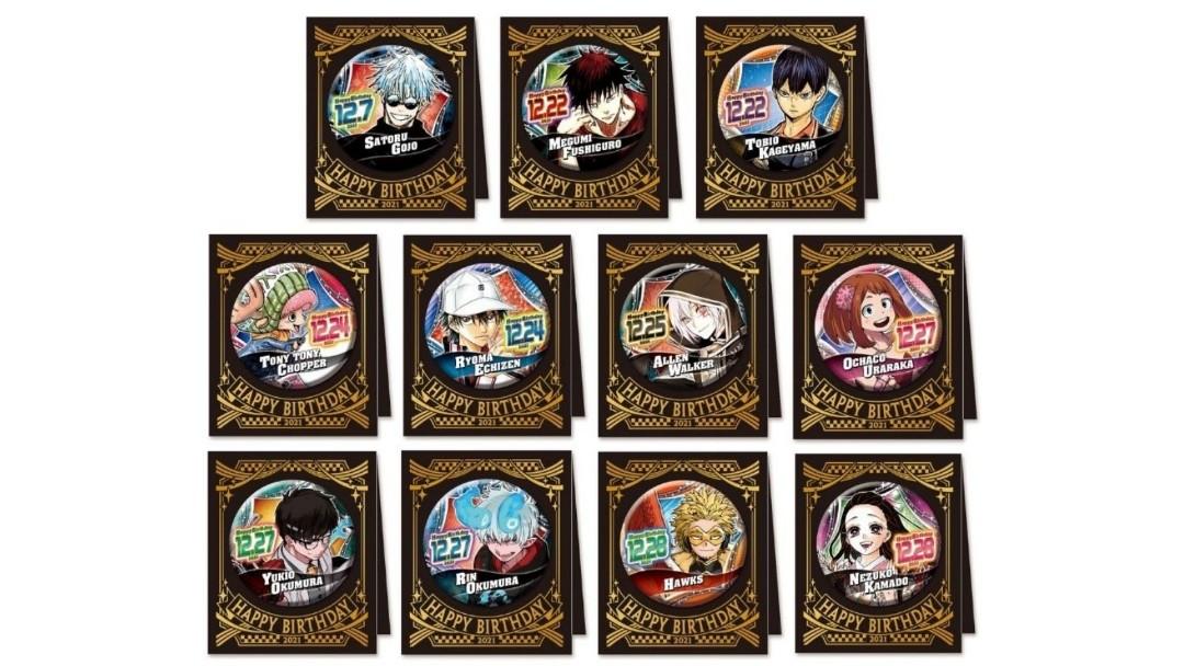 Jump Shop Characters Dec Birthday 2022 Can Badge / Diorama Manga Scene ...