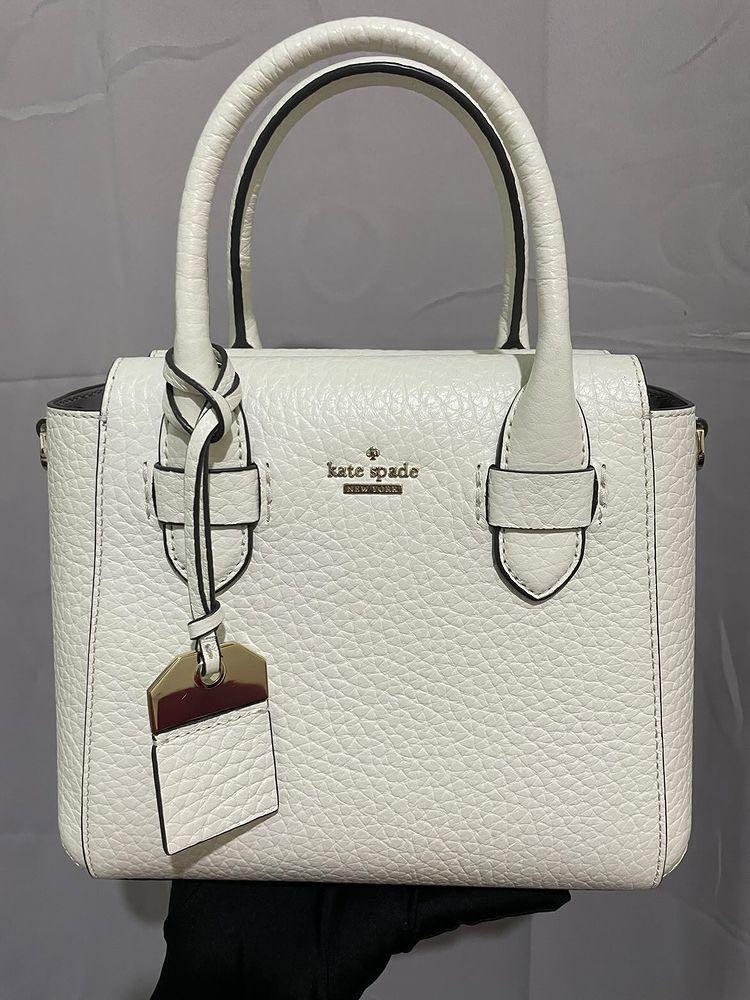 Kate Spade Kylie Satchel in Optic White, Luxury, Bags & Wallets on Carousell