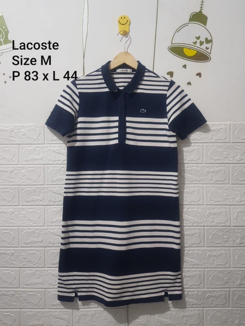Midi Dress Lacoste Original, Fesyen 