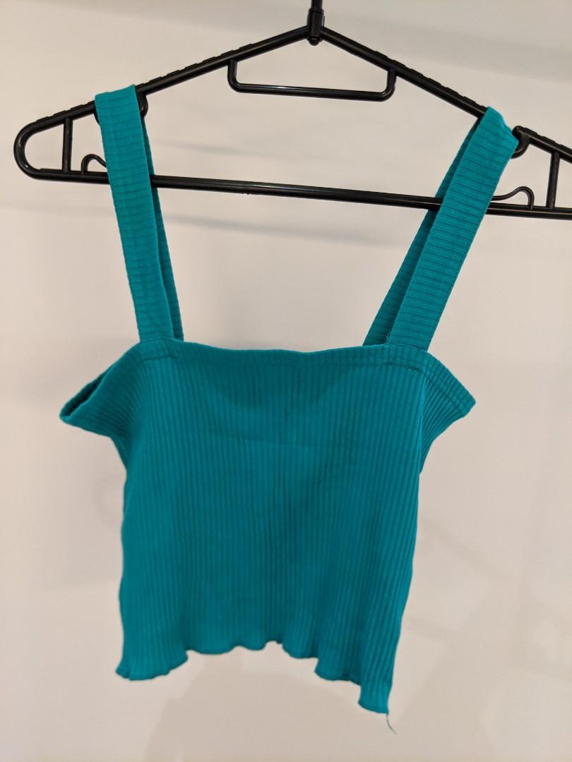 Miss Valley Turquoise Crop Top, Women's 