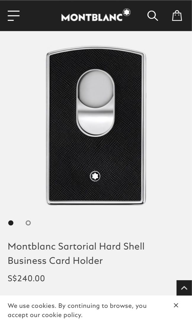 Montblanc sartorial hard shell business card holder shop