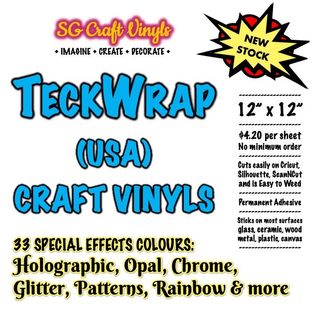 How to Craft with TeckWrapCraft Holographic Printable Sticker Vinyl