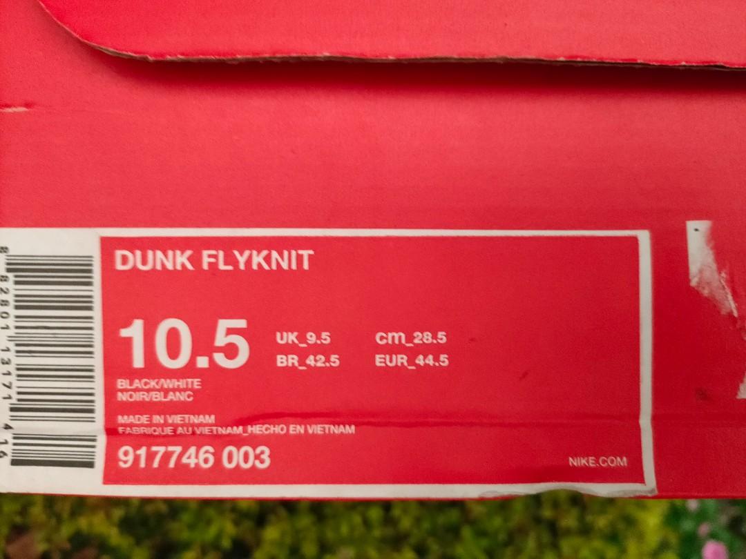 nike dunk low flyknit oreo