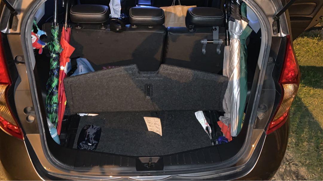 Nissan note deals boot cover