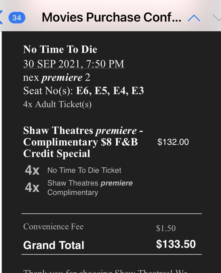 Shaw premiere ticket sales price