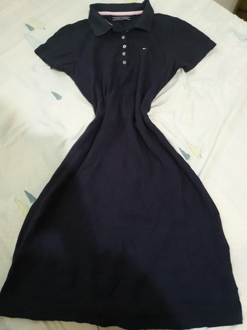 Original tommy polo dress (Category: Dresses) located in Lingayen. Submitted by cserscei (Listing ID 1116328476, Image 1). Description: used twice only and kept not faded authentic large on tag but best fit s-m length is 36 inches.