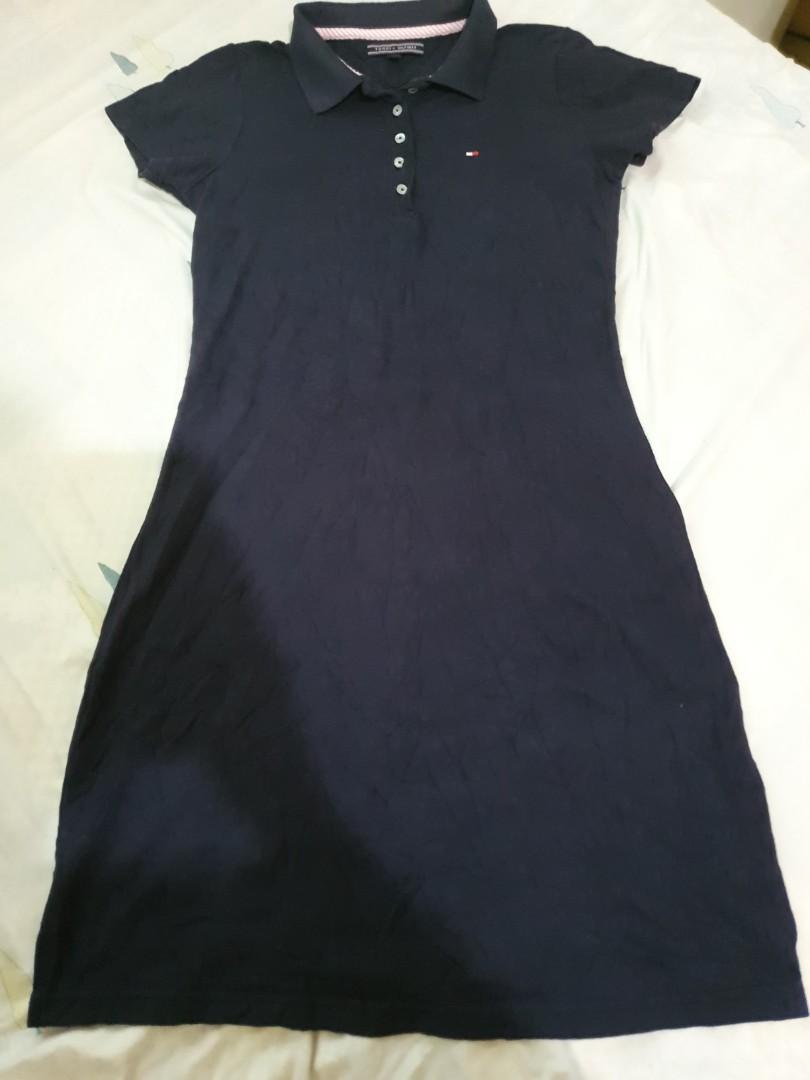 Original tommy polo dress (Category: Dresses) located in Lingayen. Submitted by cserscei (Listing ID 1116328476, Image 2). Description: used twice only and kept not faded authentic large on tag but best fit s-m length is 36 inches.