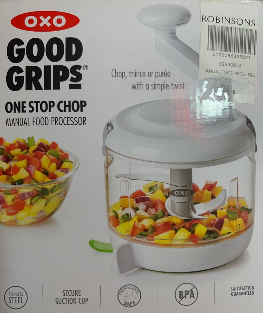 OXO Good Grips Manual Food Processor, TV  Home Appliances, Kitchen  Appliances, Juicers, Blenders  Grinders on Carousell