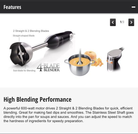 Panasonic hand blender set, TV & Home Appliances, Kitchen Appliances