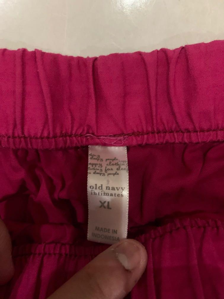 PINK FUSCHIA MAGENTA PYJAMAS LOUNGE PANTS OLD NAVY INTIMATES