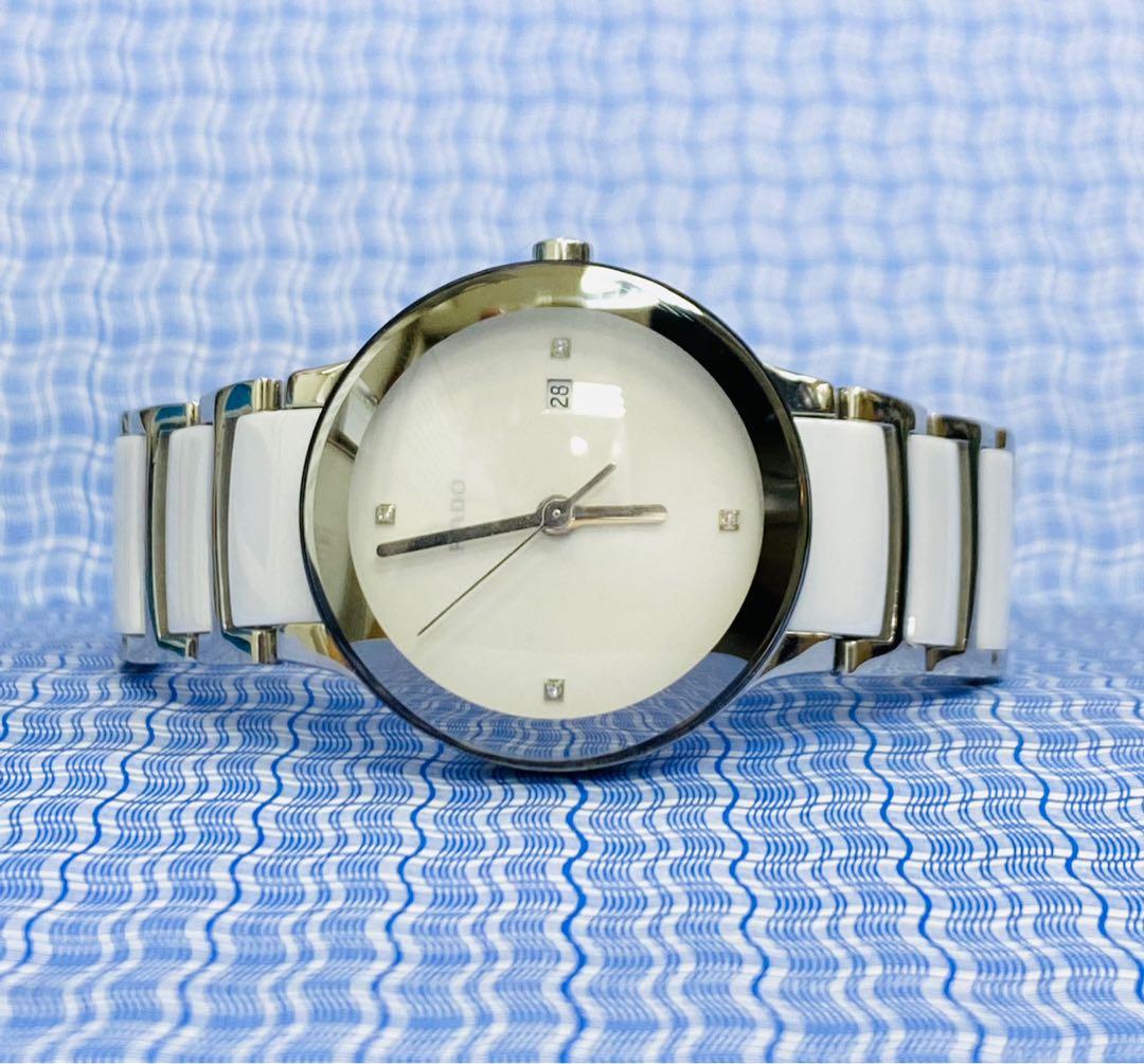 Rado Centric White Ceramic Diamond watch W0681 Luxury Watches