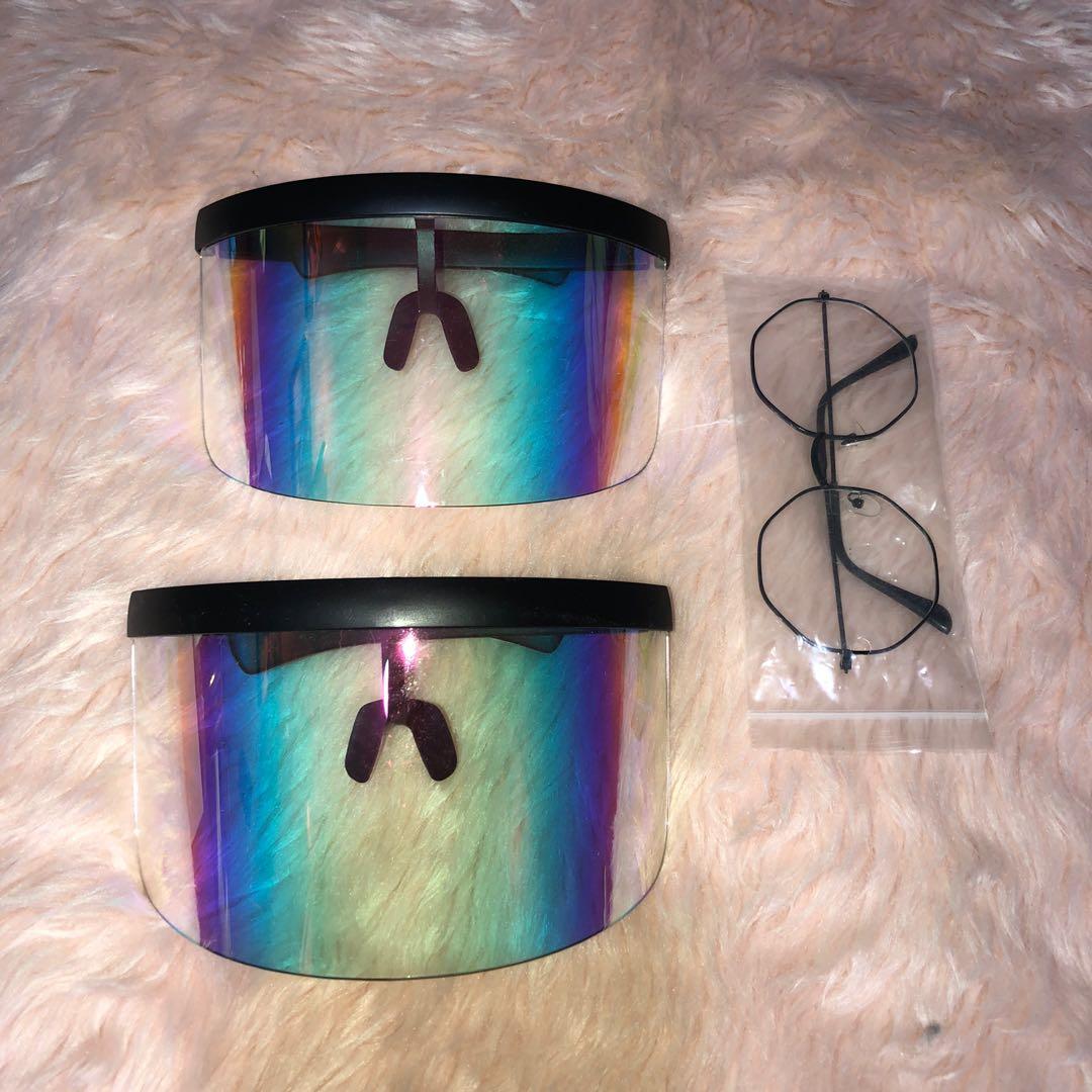 Rainbow Visor plus freebie, Women's Fashion, Watches & Accessories