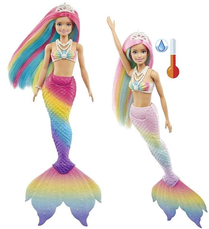 READY STOCK Barbie Dreamtopia Rainbow Magic Mermaid Doll with Rainbow Hair and Water Activated Color Change Feature Prefect Kids Gift 3 to 7 Year Olds Hobbies Toys Toys Games on Carousell
