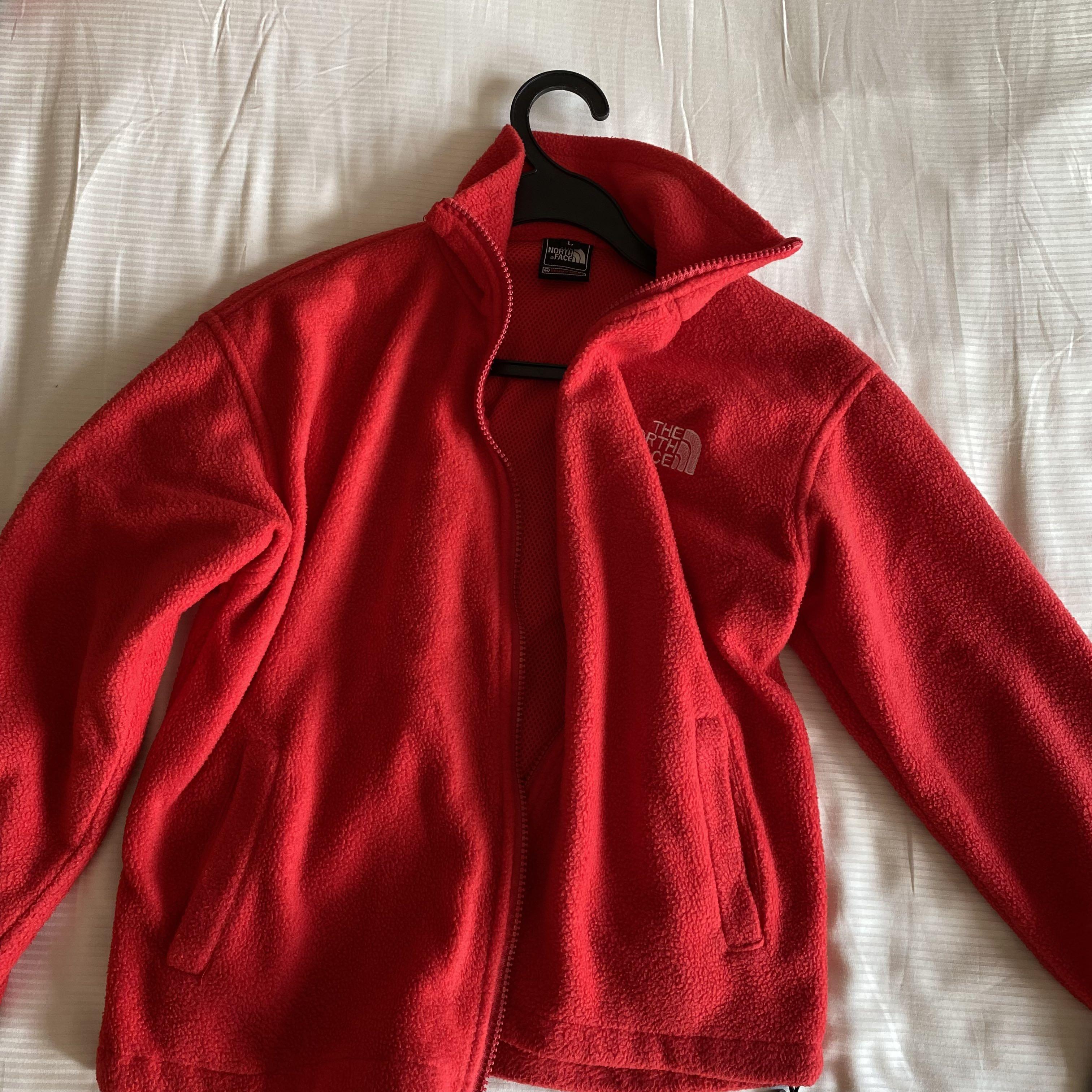 red north face jacket
