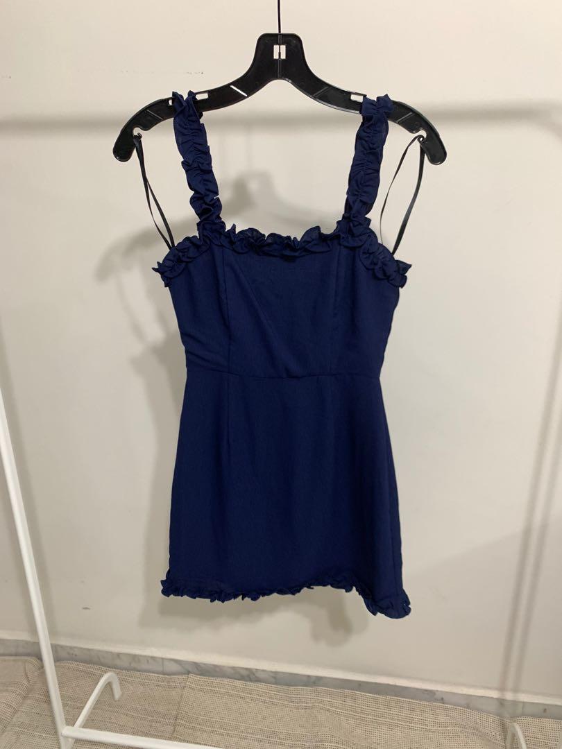 Arabella ruffle hotsell mini dress