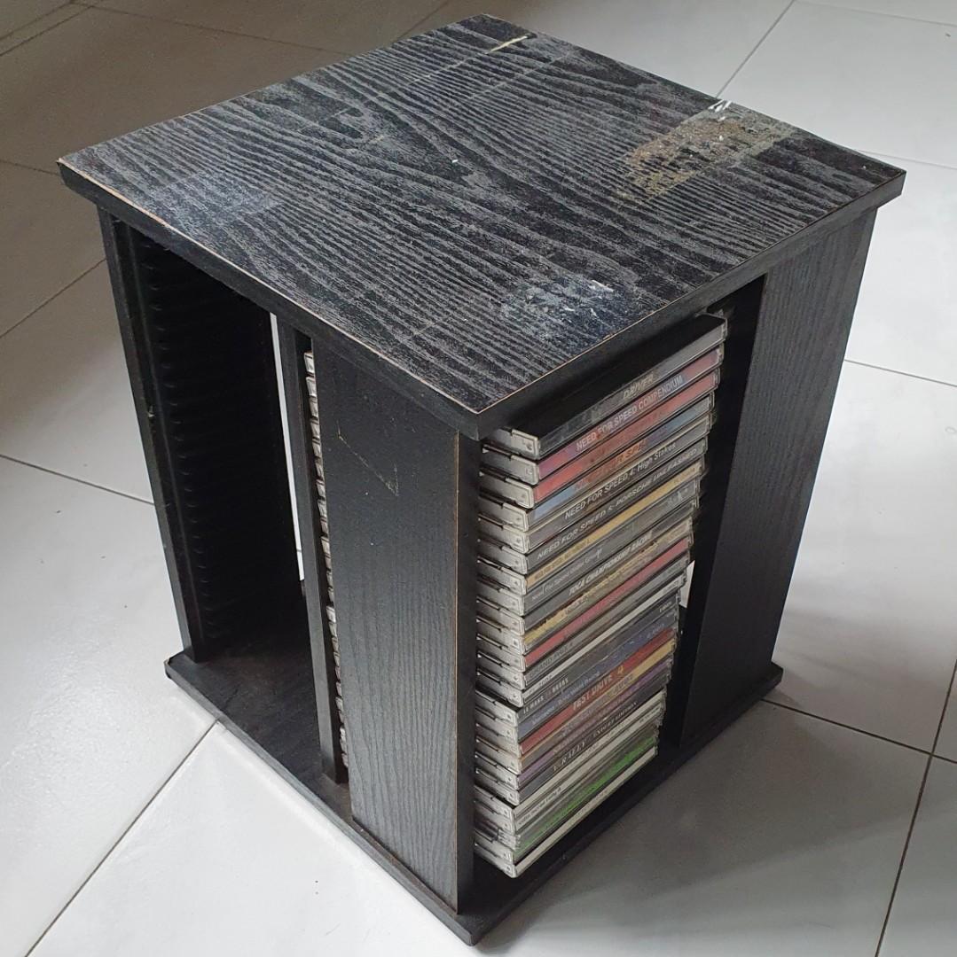 Rotating CD rack, Furniture & Home Living, Furniture, Shelves,